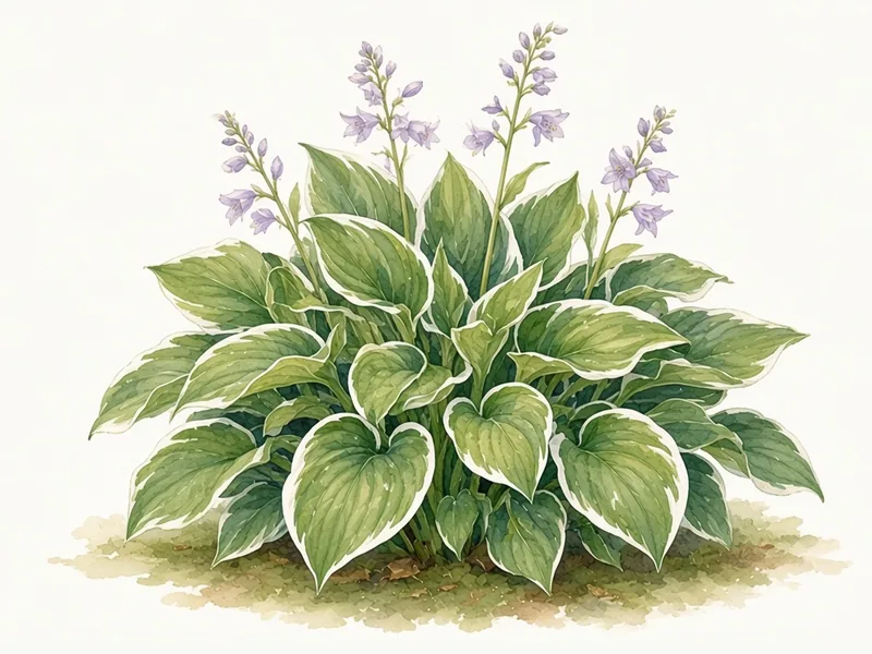 Watercolor illustration of Francee Hosta